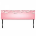 thumbnail image 3 of Pearls Headboard, Heart Pearl Necklace Design Vintage Style Accessory Love Celebrating Art Print, Upholstered Decorative Metal Bed Headboard with Memory Foam, King Size, Beige Pink, by Ambesonne, 3 of 4