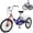 Blue&red, variant on MOPHOTO Folding Adult Tricycle 7-Speed, 20" Three Wheel Cruiser Bike with Basket, Foldable Tricycle for Women, Men, Seniors,Fold up Adult tricycle