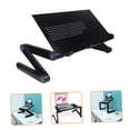 thumbnail image 3 of ORDDIART Back to School Foldable Desk Black Metal 1Pack with Heat Dissipation for Home, 3 of 8