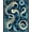 Blue, Pattern 2, variant on Flatwoven High Traffic Area Rug, Underwater Wonder Tasseled Runner With Nautical Creatures, Non Slip, Stain Resistant, Washable Area Rugs for Living Room, Bedroom(Purple, 4X6)