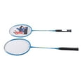 thumbnail image 2 of Badminton Set, 2 Pieces Set Lightweight Aluminum Alloy Badminton Racket with Racket Bag and Nylon Handle for Beginner Teacher Student Training, Type 1012, 2 of 8