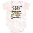 thumbnail image 3 of Inktastic My Great Uncle Loves Me with Sloth and Hearts Boys or Girls Baby Bodysuit, 3 of 5
