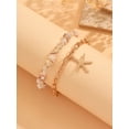 thumbnail image 6 of NICKSUN Gold Ankle Bracelets for Women Waterproof Starfish Shell Charm Anklets Trendy Summer Beach Jewelry, 6 of 7
