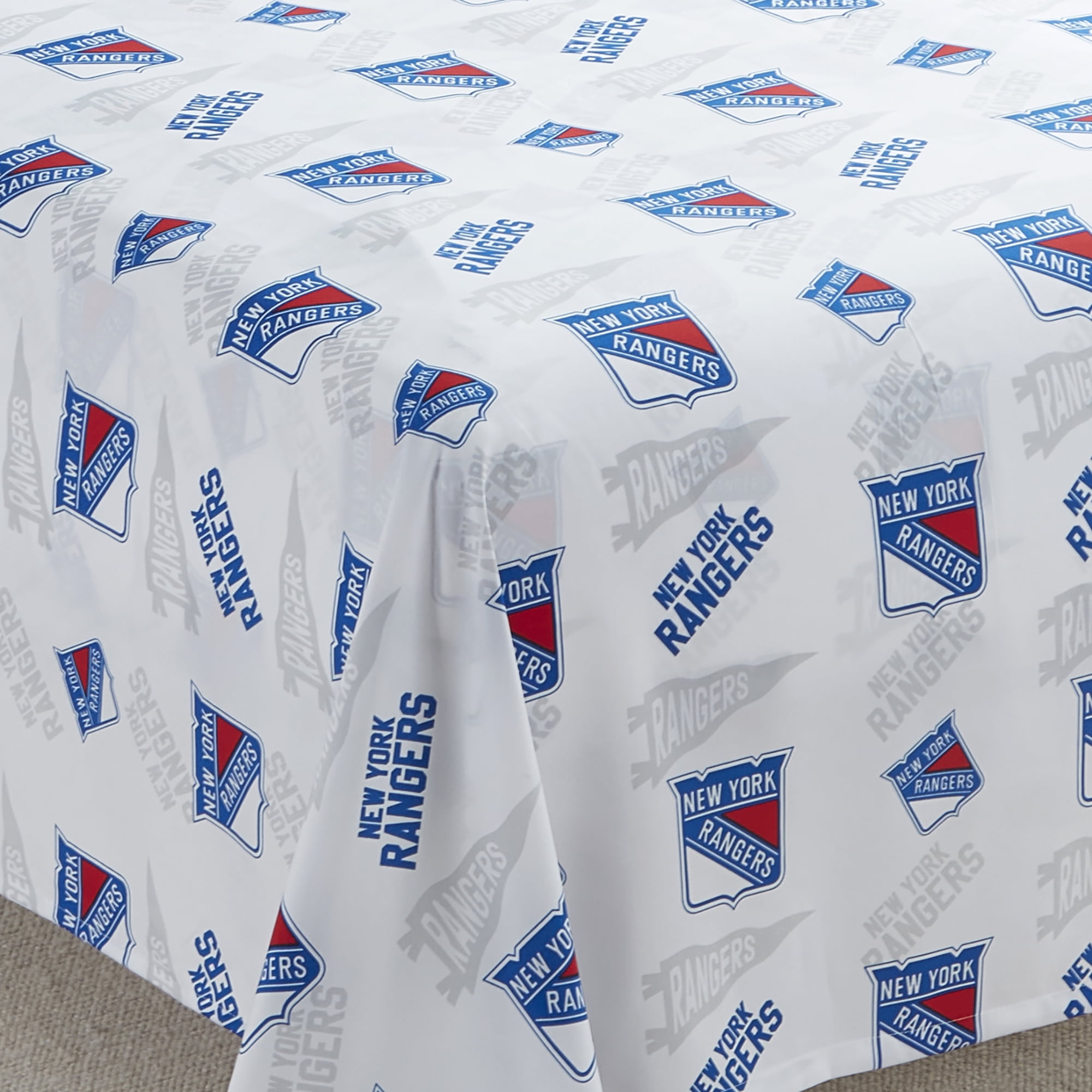 NHL Offically Licensed New York Rangers Microfiber Bed Sheet Set - Twin