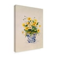 thumbnail image 2 of Trademark Fine Art ' Blue and White Porcelain Daisies' Canvas Art by Barbara Mock, 2 of 3