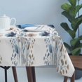 thumbnail image 4 of Navy Blue Floral Table Cloth Waterproof Tablecloths, Watercolor Flowers Farmhouse Tablecloth Dining Table Cover for Kitchen Party Tabletop Outdoor, Rectangle Tablecloth 54x108 Inch, 4 of 9