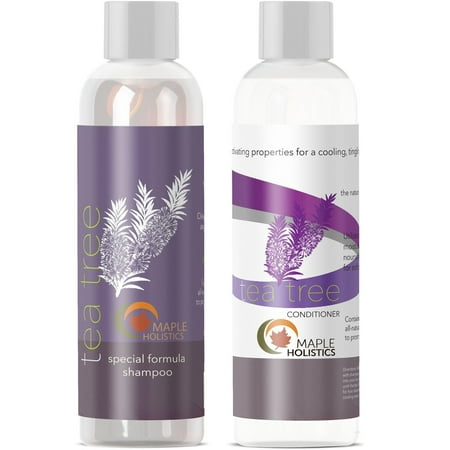 Maple Holistics Tea Tree Oil Shampoo & Conditioner, Natural Anti Dandruff Treatment, Natural Hair Care Product, (Best Tea Tree Products)