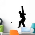 thumbnail image 1 of Wallmonkeys Sports Silhouette Cricket Wall Decal by Wallmonkeys Peel and Stick Graphic (24 in H x 15 in W) WM319643, 1 of 4
