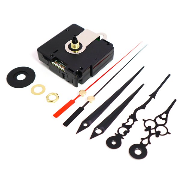 Partygee Silent Quartz Clock Movement Long and Short Shaft Clock