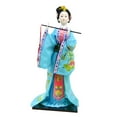 thumbnail image 4 of Chinese Figurine Traditional Sculpture Collectible Doll Handcrafted Silk Fabric Design for Office Desktop Decor, 4 of 9