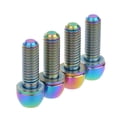 thumbnail image 5 of Wanyifa Titanium Bolts M6x18 20mm Allen Hex Round Head Screws with Washers for Bicycle Brake Calipers,M6x20 mm,Rainbow,4 Pcs, 5 of 7