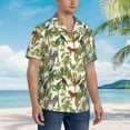 thumbnail image 5 of Haiem Jungle Animals Printed Hawaiian Shirt for Men - Men’s Casual Beach Summer Shirts - Stretch Fabric with Modern Fit-Small, 5 of 9