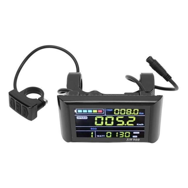 Electric Bike Panel, Easy To Install Electric Bike Control Panel ABS SW900 with Holder for Outdoor Cycling