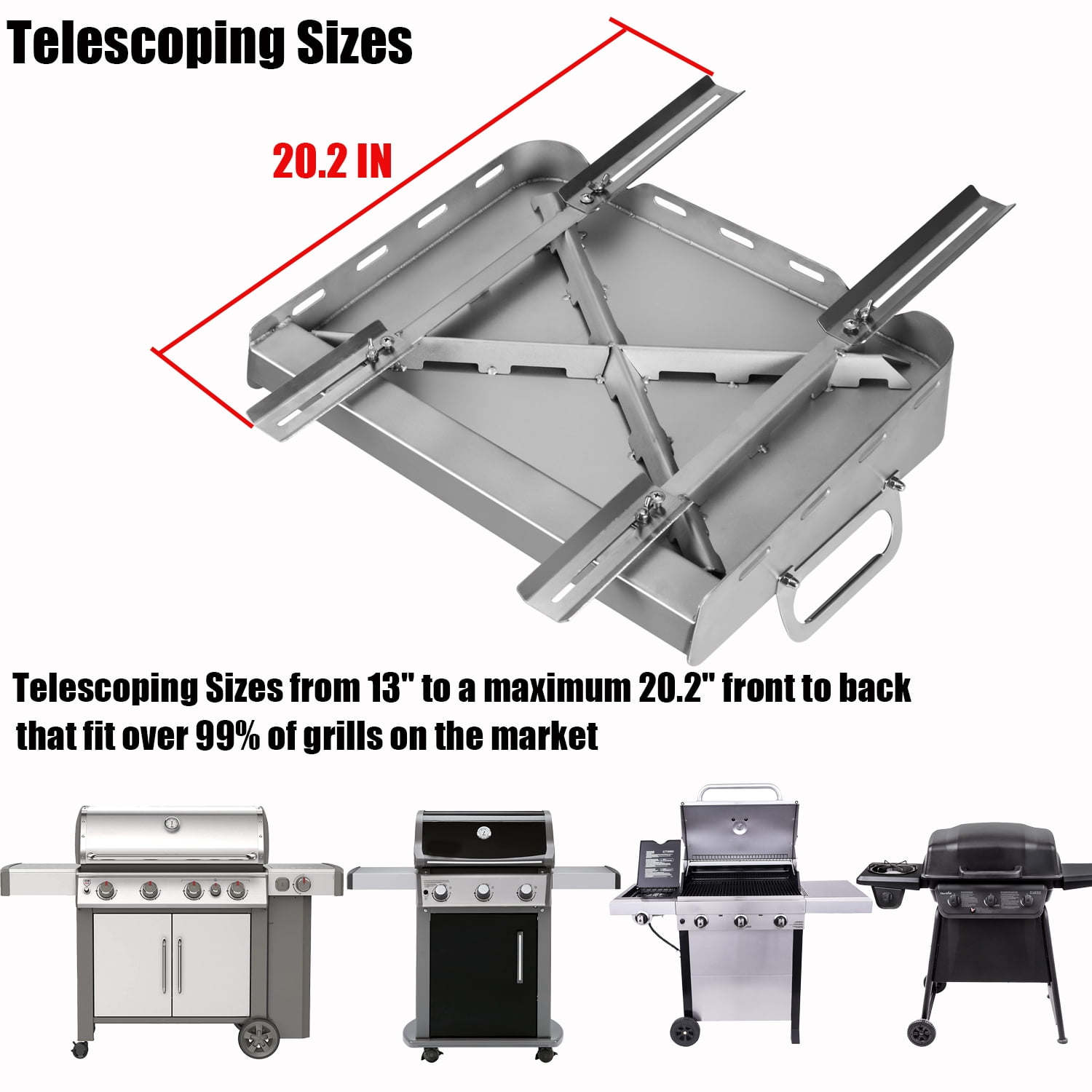 Flat Top Griddle Stove Gas Grill 17x13x2 Flat Top Grill Stainless Steel  NEW