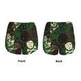 thumbnail image 6 of Uemuo Camouflage Skull Pattern Women's Athletic Shorts High Waisted Running Shorts with Liner Pockets Gym Elastic Workout Shorts-Small, 6 of 9