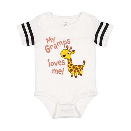 

Inktastic My Gramps Loves me- cute giraffe Gift Baby Boy or Baby Girl Bodysuit