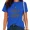 A-Blue, variant on UNISHE Women's "Child of God" Graphic Tee Spiritual Faith Inspired Top Casual T-Shirt for Daily Outfit White, XL