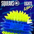thumbnail image 2 of Nerf Dog LED Dental Spikes Light Up Squeak Ball Toy, 2.7 Inch, 2 of 11