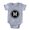 Heather Grey, variant on CafePress - Monogram Medallion M - Cute Infant Baby Football Bodysuit