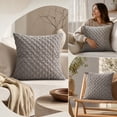 thumbnail image 7 of Textured Knit Throw Pillow Cover Soft Square Decorative Cushion Case for Outdoor Patio Sofa Couch and Home, 7 of 7