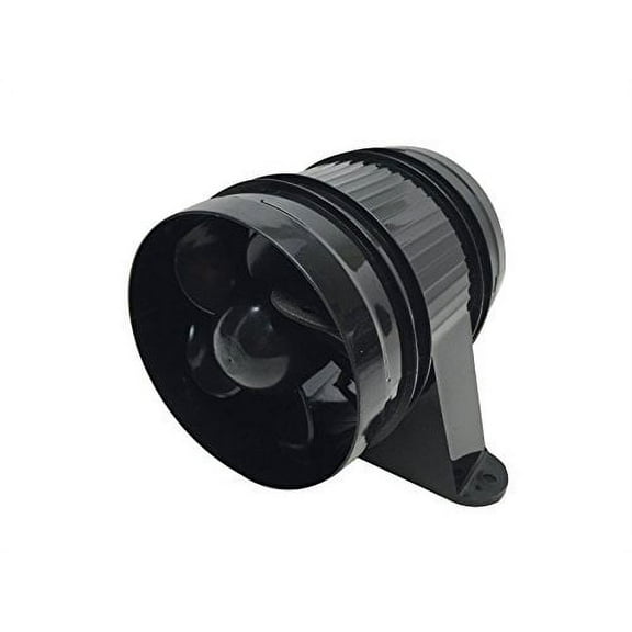 Pactrade Marine High Performance ABS Turbo in Line Bilge Blower, 12V, Black