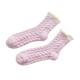 thumbnail image 3 of Sonducket Cálido invierno MiddleTube calcetines mujeres lindo elástico Coral terciopelo calcetines interior piso toalla calcetines transpirables Medias Violeta NO4, 3 of 8