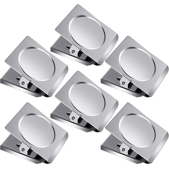 Magnetic Clips 16 Pack Heavy Duty Magnet Metal Clips for Hanging, Strong Magnet Clips for Whiteboard