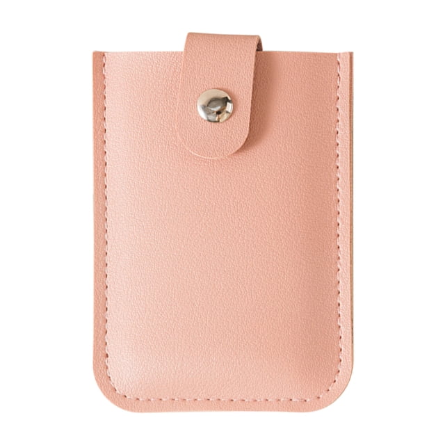 Business Card Case Concealed Pull Card Bag Storage Multi-Card Slot with Snap Button Pull-Out Business Card Storage Card Business Card Wallet