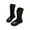 Black, variant on Otqutp Baby Causal Footwear Winter Warm Girls' Ankle Boots Mid Leg Solid Color Zipper Classic Everything for 3 To 12 Years