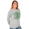 thumbnail image 4 of Drop Tuition Not Bombs Cute College Plus Size Long Sleeve Graphic Tee Shirt Brisco Brands 2X, 4 of 5
