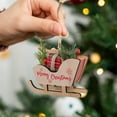 thumbnail image 4 of Christmas Tree Decorations,Wooden Sleigh Christmas Tree Ornament, 4 of 6