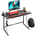 thumbnail image 4 of Bestier 55 inch Gaming Desk with LED Lights Grey, 4 of 7