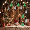 thumbnail image 1 of Decoración colgante de bola de espejos de Navidad | Forma de hongo | Efecto Disco | Adorno de plástico moderno | Decoración Festiva Reflectante para el Hogar | Blanco Verde | 20x16x6cm | 1, 1 of 6