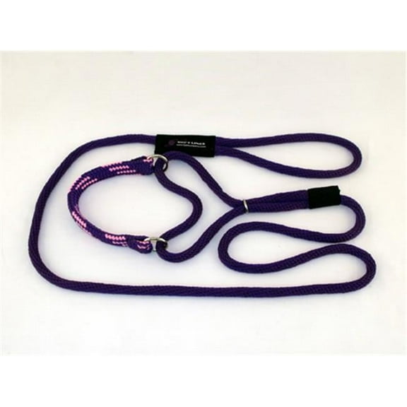 Soft Lines PML06PURPLE-PINK Martingale Dog Leash 6 Ft. Large, Purple and Pink