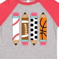 thumbnail image 4 of Inktastic Back to School Sports Pencils Boys or Girls Toddler T-Shirt, 4 of 5