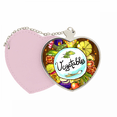 thumbnail image 1 of Verduras arroz rojizo col china Bolsa de viaje Mirror maquillaje corazón rosa, 1 of 4