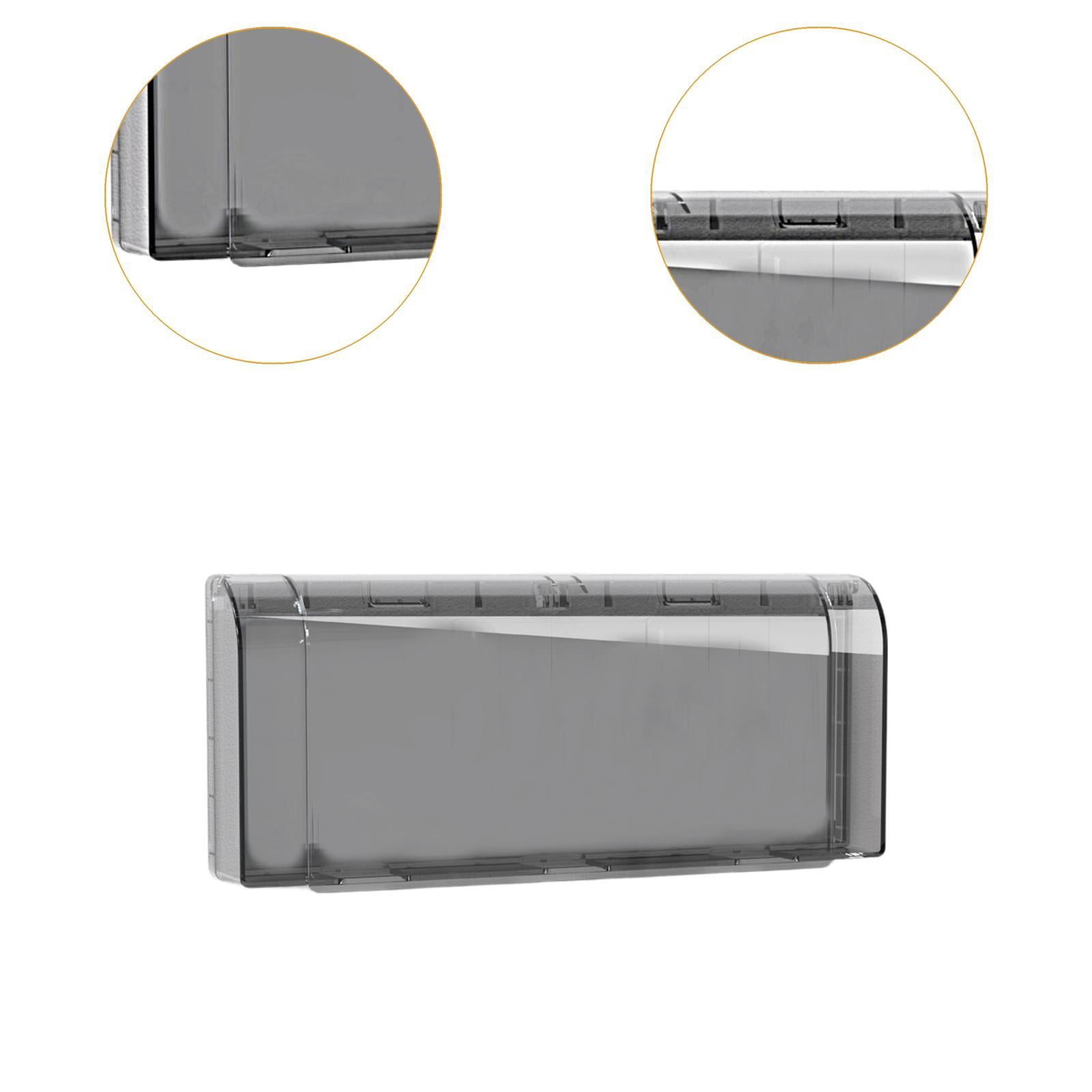 Baoblaze 2 Pieces Waterproof Outlet Covers Outdoor Socket Protector for Indoor Office Black Clear