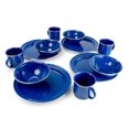 thumbnail image 1 of Gsi Outdoors Ensemble de Table de Camp pour 4 Pouces Incluant Assiettes, Bols et Tasses à Café en Émail pour Camping, Extérieur, Rv, 1 of 5