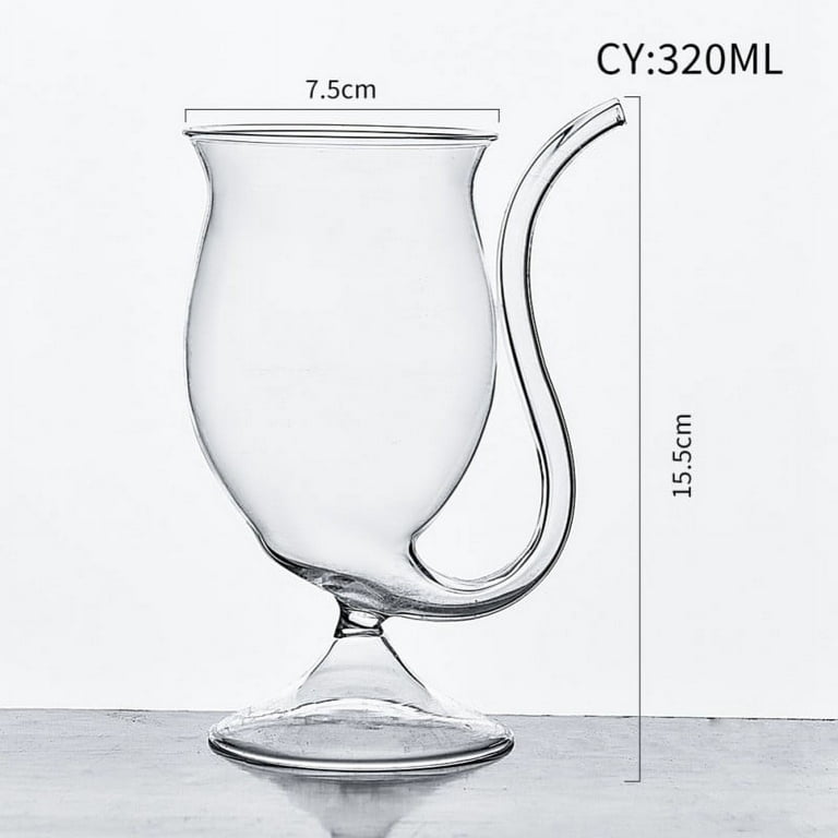 Wine Glass With Straw - Vampire-Goblet, Clear, Enhance Taste, Wine Aerator,  Built In Tube Straw Special Cup Best Gift 300ml