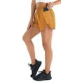 thumbnail image 3 of Blooming Jelly Pantalones cortos para correr de secado rápido para mujer Capa deportiva Cintura elástica Pantalones cortos de entrenamiento activo con bolsillos 1.75 " Zhivalor HMHZ771-2, 3 of 6