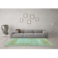 thumbnail image 3 of Ahgly Company Indoor Rectangle Abstract Light Blue Modern Area Rugs, 4' x 6', 3 of 4