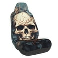 thumbnail image 1 of Balery Vintage Leaf Flower Skull Funda de Asiento para Auto con Diseño - Cubierta Frontal Suave y Transpirable con Protector Antideslizante- 1 Unidad, 1 of 5