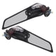 thumbnail image 5 of Espejos de ala lateral de la motocicleta, amortiguador de Aleació de aluminio de Goma de Goma de Goma Espejos de Visión Amplia de Visión Fría Con Luz Led para Bicticleta Deportiva, 5 of 7