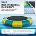 thumbnail image 3 of VEVOR Inflatable Water Bouncer, 13ft Recreational Water Trampoline, Portable Bounce Swim Platform with 3-Step Ladder & Electric Air Pump,, 3 of 9