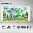 thumbnail image 5 of Colorful Train Happy Birthday Banner for Kids Outdoor Party Celebration, 5 of 7