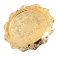 thumbnail image 3 of Soporte para joyas, bandeja para joyas, bandeja para joyas de acero inoxidable dorado, plato de postre, gran rendimiento, 3 of 14