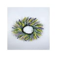 thumbnail image 5 of 20'' Spring Wreath Artificial Flower Wreath with Green Leaf for Front Door Window Wall Wedding Garden Home Decorations, 5 of 11