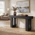 thumbnail image 4 of Fnova 63" Long Console Table, 2-Tier Wooden Narrow Rectangular Sofa Table Behind Couch, Farmhouse Entryway Table for Entrance, Hallway, Living Room, 4 of 15
