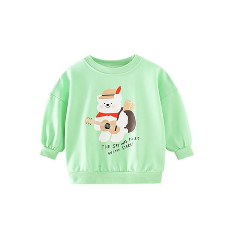 

ONTNO Toddler Round Neck Long Sleeve Pullover Sweatshirt