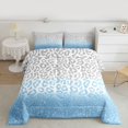 thumbnail image 2 of Homewish Cheetah Leopard Print Full Size Comforter Sets 3-Piece for Female Men Adults,Gradient Ombre Bedding Comforter Set,Bling Glitter Lightweight Bedding Sets,Lightweight Room Decor,Reversible, 2 of 8